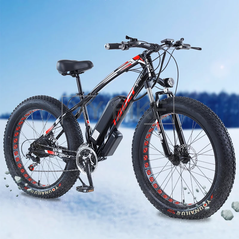 Bestellen TAOCI 26 Zoll Rad Erwachsenen Elektrisches Fahrrad 750W 48V 13AH 50 KM/H 21 Geschwindigkeit Berg Fett Fahrrad E-Bike Elektromobil Snowmobile Ebike