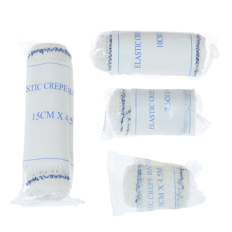 

Hot Sale 2Pcs Elastic Crepe Wound Dressing Bandages For Home Work Outdoor Sports
