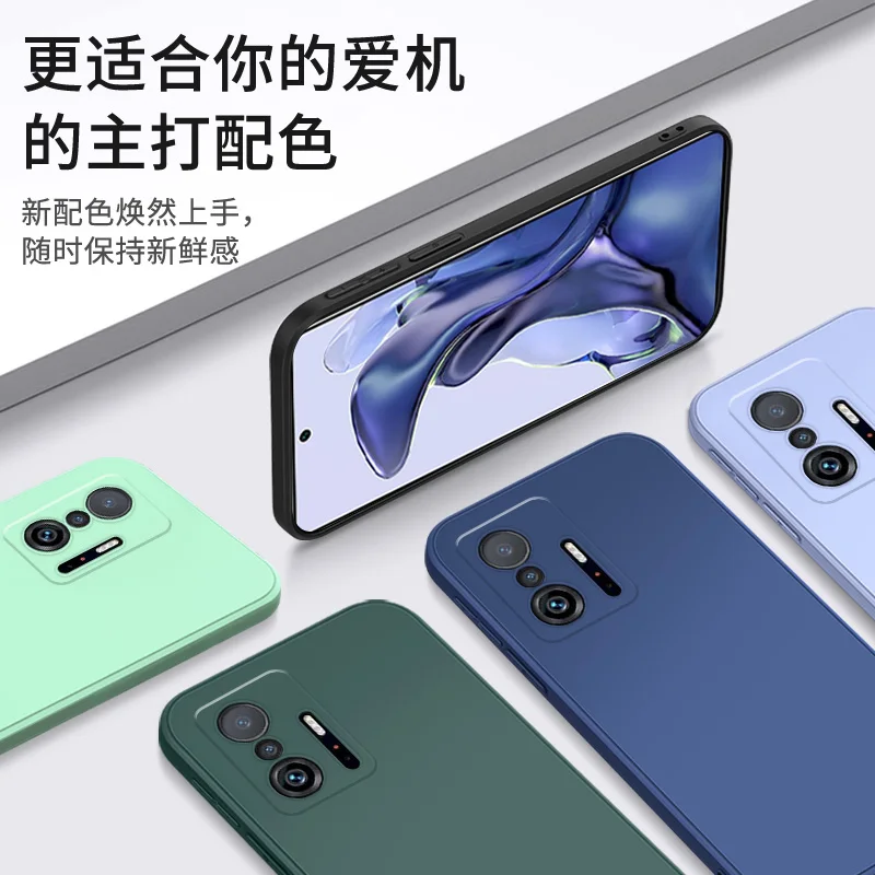 mi 11t pro mi11t pro case square liquid silicone soft phone cover for xiaomi 11t pro mi 11t mi11t pro mi 11 mi11 ultra lite pro free global shipping