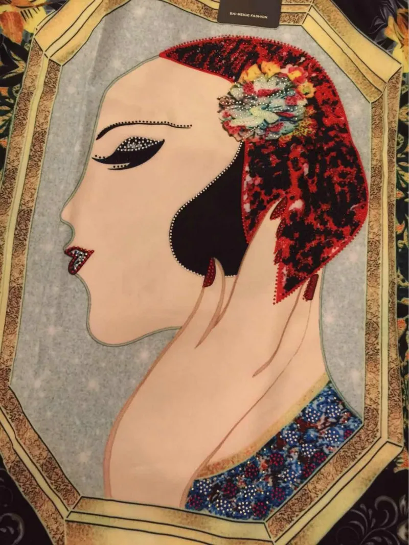 

Satin Dress Plus Size Short Sleeve Korean Office A-line Summer Dress 2020 Fashion Rhinestones Printed Vintage Dress For Women