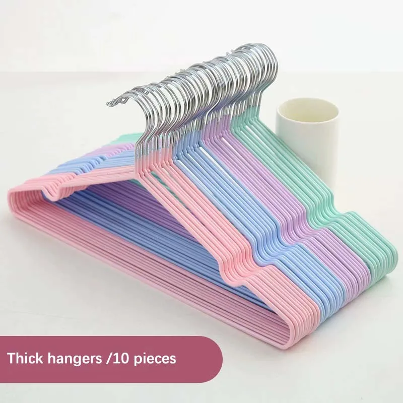 10 шт./компл. стальной проволоки вешалки для одежды способный преодолевать Броды