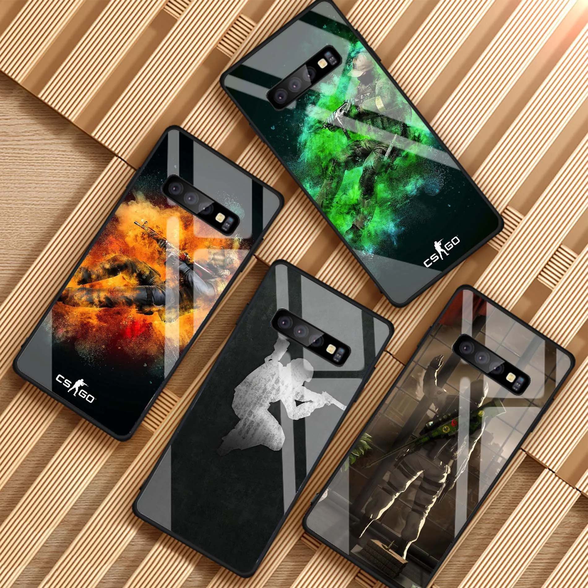 Чехол из закаленного стекла для Samsung Galaxy S8 S9 S10 S20 PLUS J6 J8 2018 NOTE 8 9 10 | Мобильные