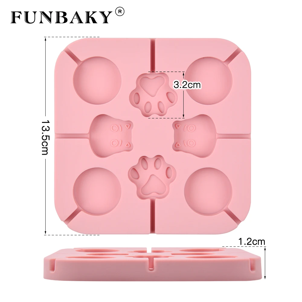 Силиконовая форма FUNBAKY в виде мультяшных животных леденцов сделай сам | Дом и сад