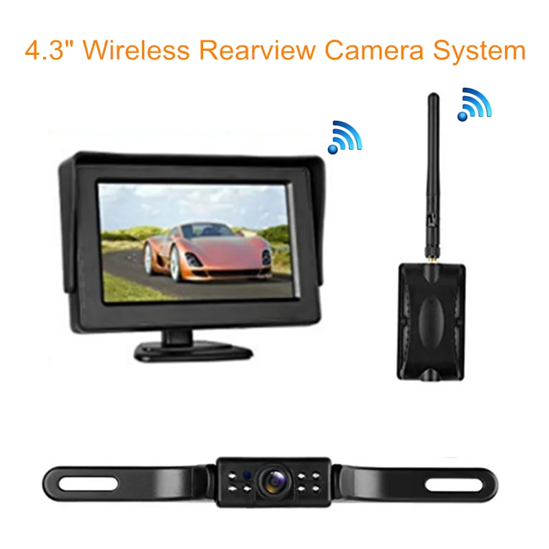 Автомобильный водонепроницаемый монитор системы заднего вида 4 3 &quotlcd HD ночного