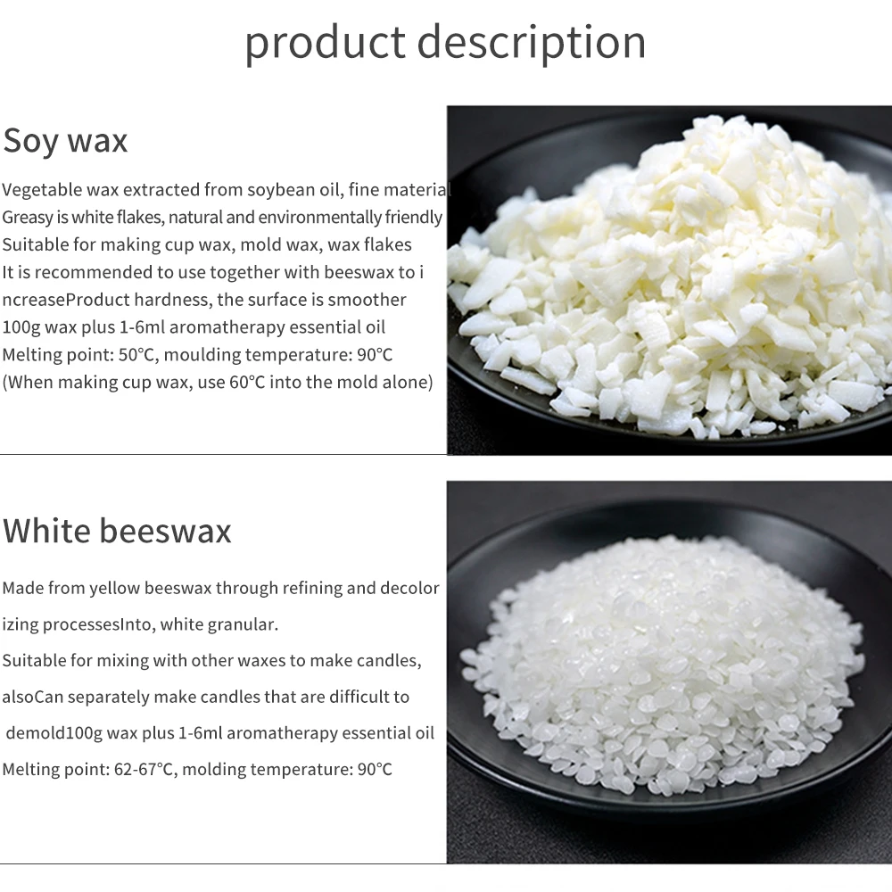 

500/1000g DIY Material Candle Making Candle Raw Material Candles Candle Making Kit Melting DIY Candle Crafting Soy Candle Making