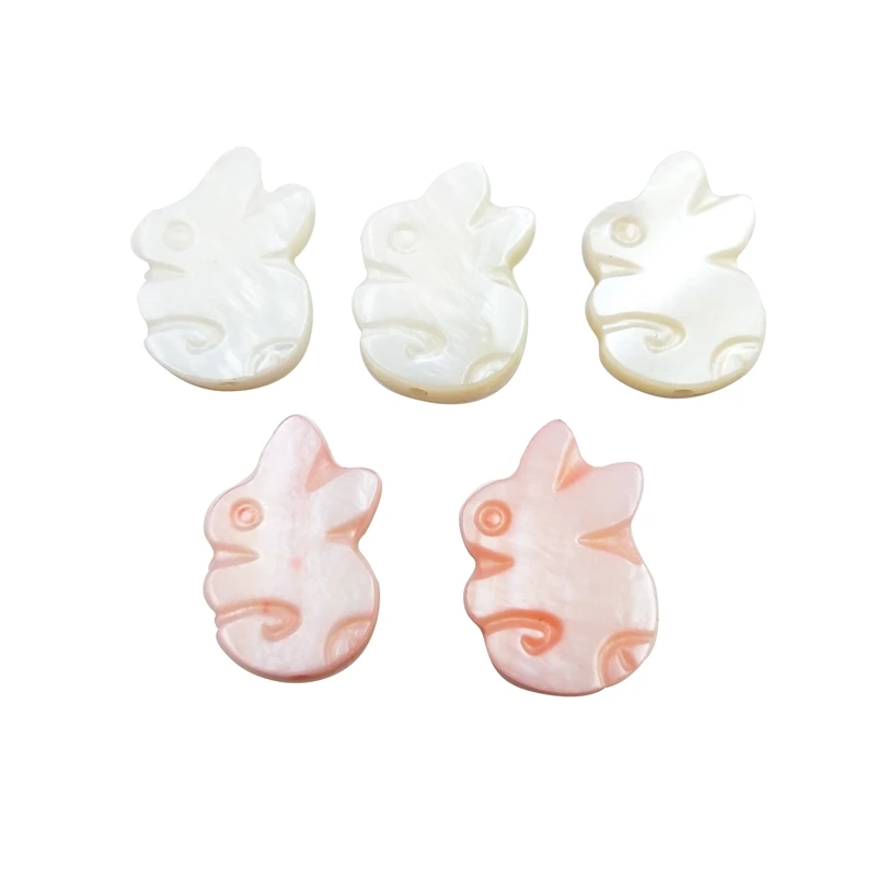 

Бусины с полным отверстием в виде кролика, 10 шт.