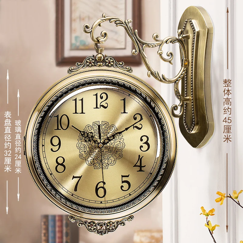

Luxury Large Metal Wall Clock Modern Design Luxury Creative Living Room Wall Watch Large Creative Wall Clock Home Decoration