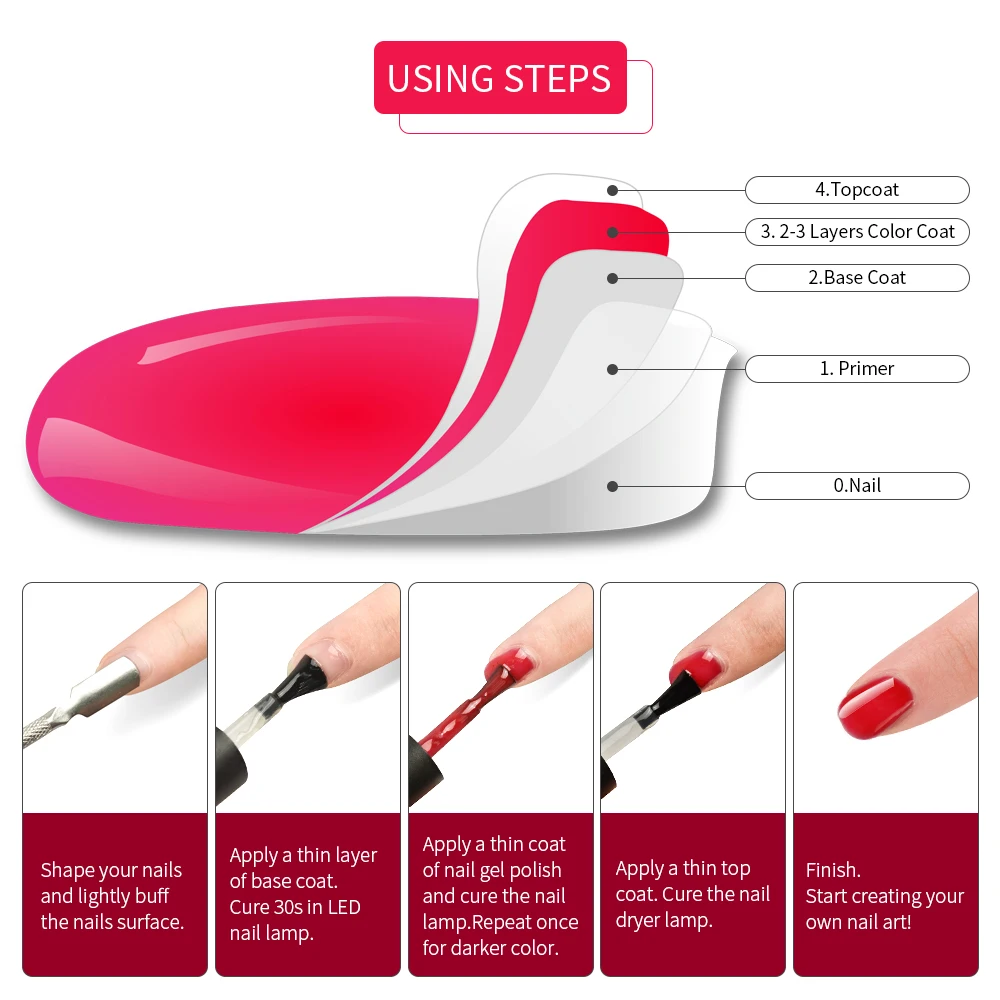 

Phoenixy Nail Set UV LED Lamp Dryer With 8/10pcs Nail Gel Polish Kit Soak Off Manicure Tools Set electric Nail drill Nail Tools