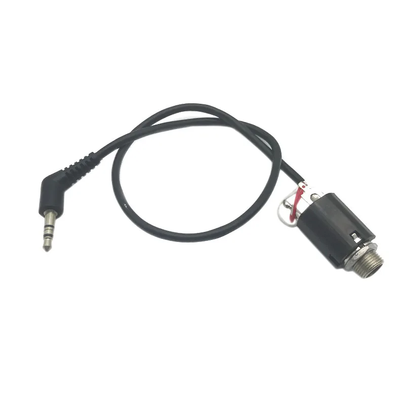 Ukulele Piezo Pickup EQ Equalizer Replacement Preamp Wire Cable with 3.5mm Plug 6.35mm Jack Socket Black Guitar parts | Спорт и