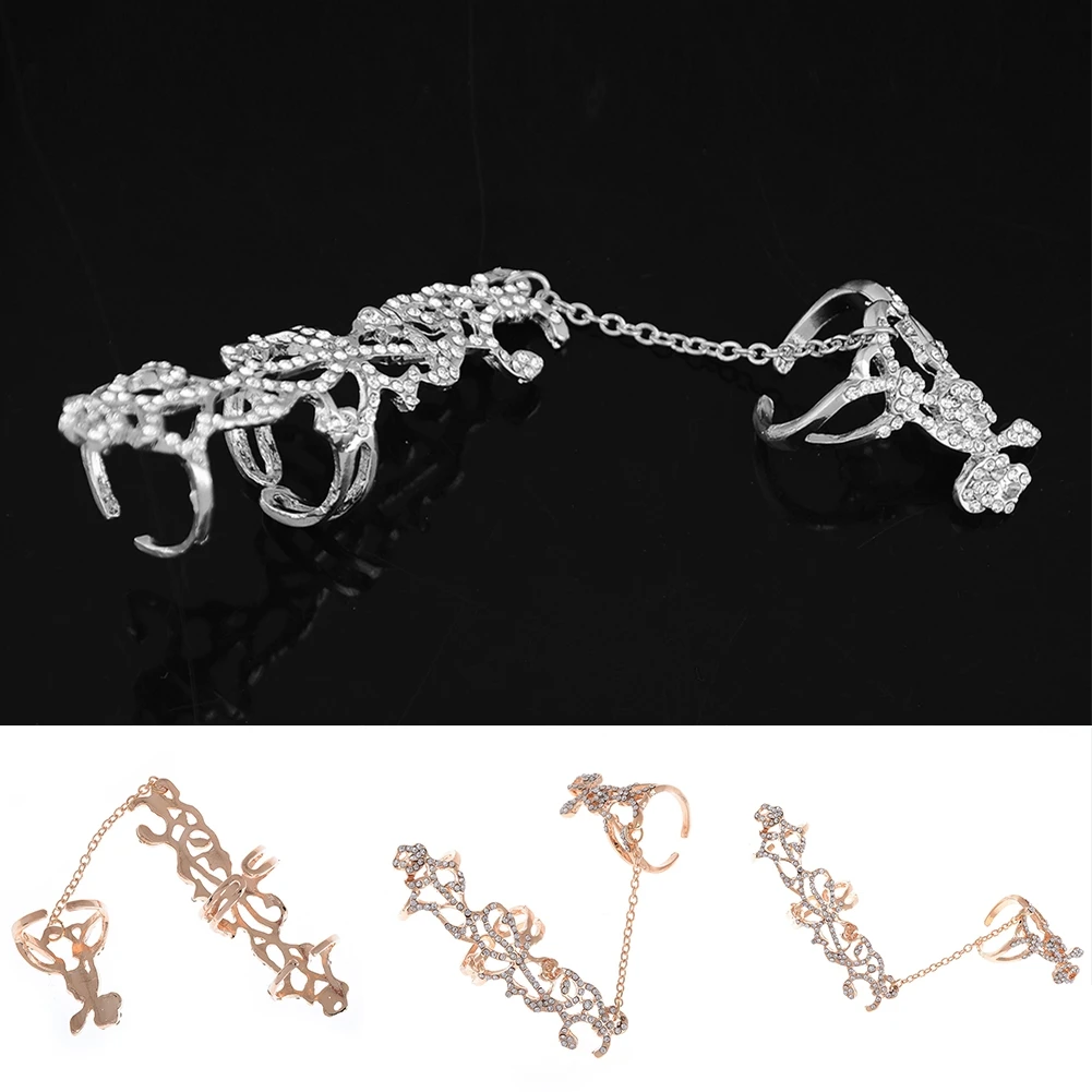 

Wholesale 5Pcs Mixed LotsNew Rings Multiple Finger Stack Knuckle Band Crystal Set Womens Fashion Jewelry