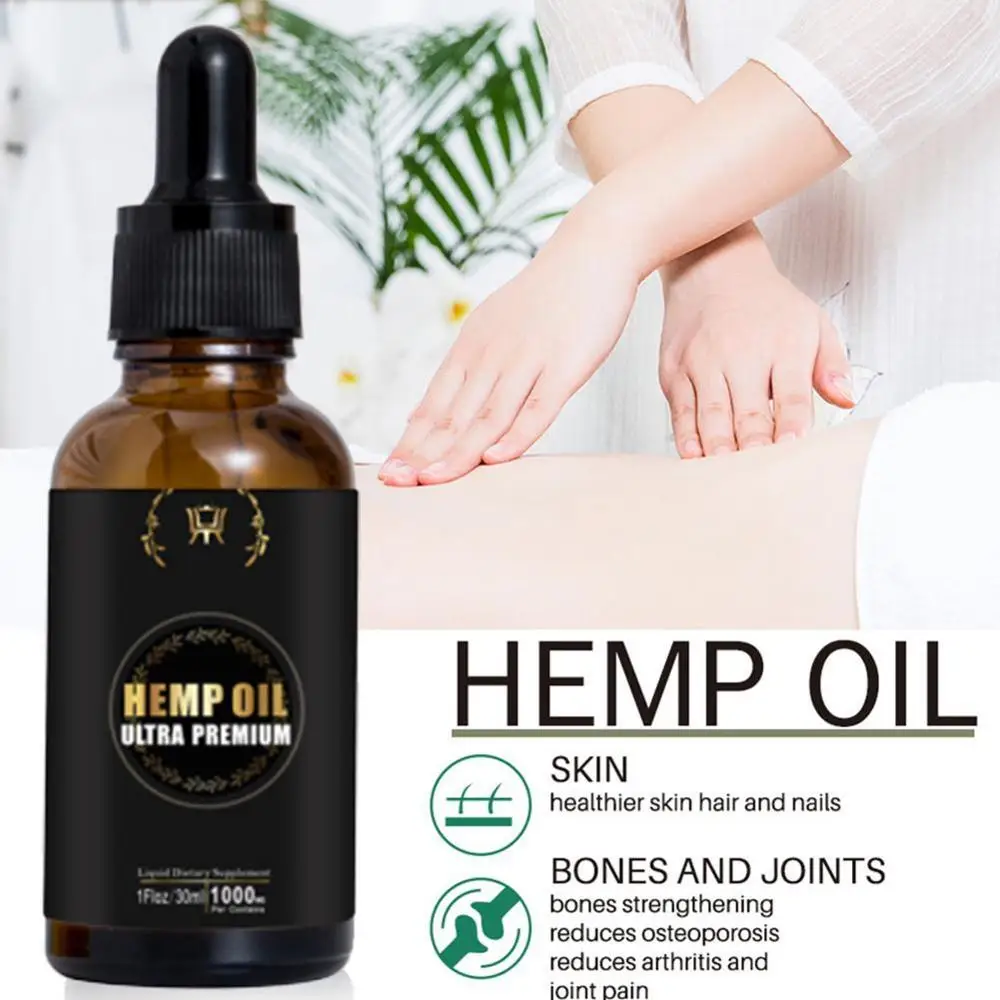 30 мл органическое эфирное масло био-активное конопли капли травяное для снятия