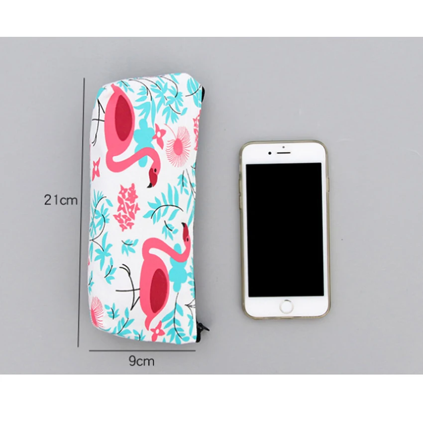 1 шт./лот красивый холщовый простой пенал с фламинго ананасом арбузом 3 шт.