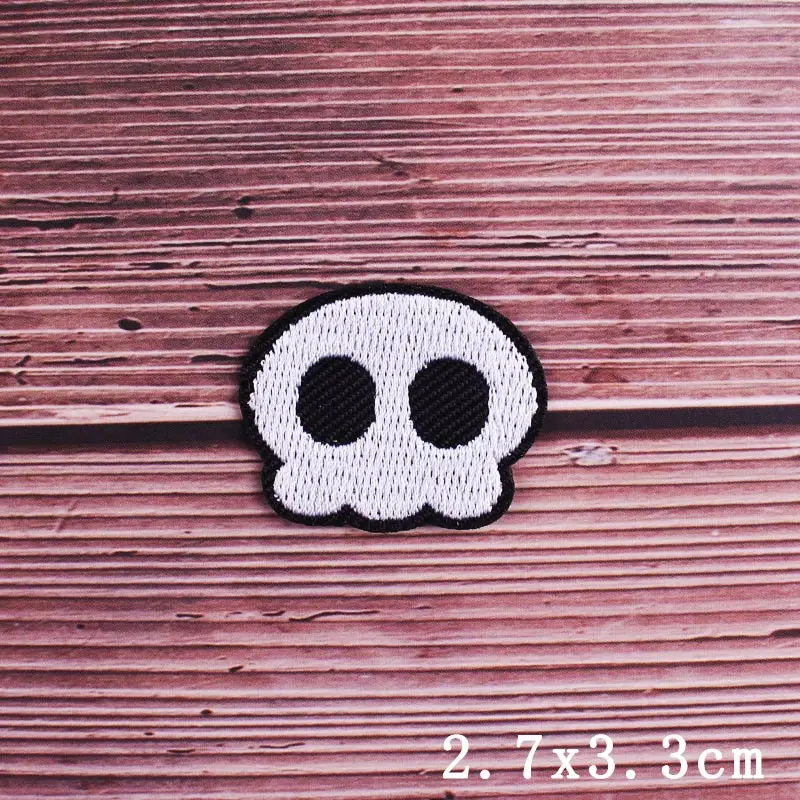 Хиппи Череп нашивки с вышивкой для одежды надписями джинсы куртки пошив ткань