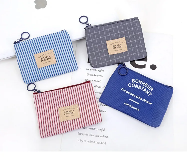 Bpxkzskn 1 шт. унисекс холщовый кошелек для ключей для карт мини-кошелек сумка Холщовая Сумка маленький кошелек для монет на молнии Держатель для карт маленькая сумка мини-кошелек