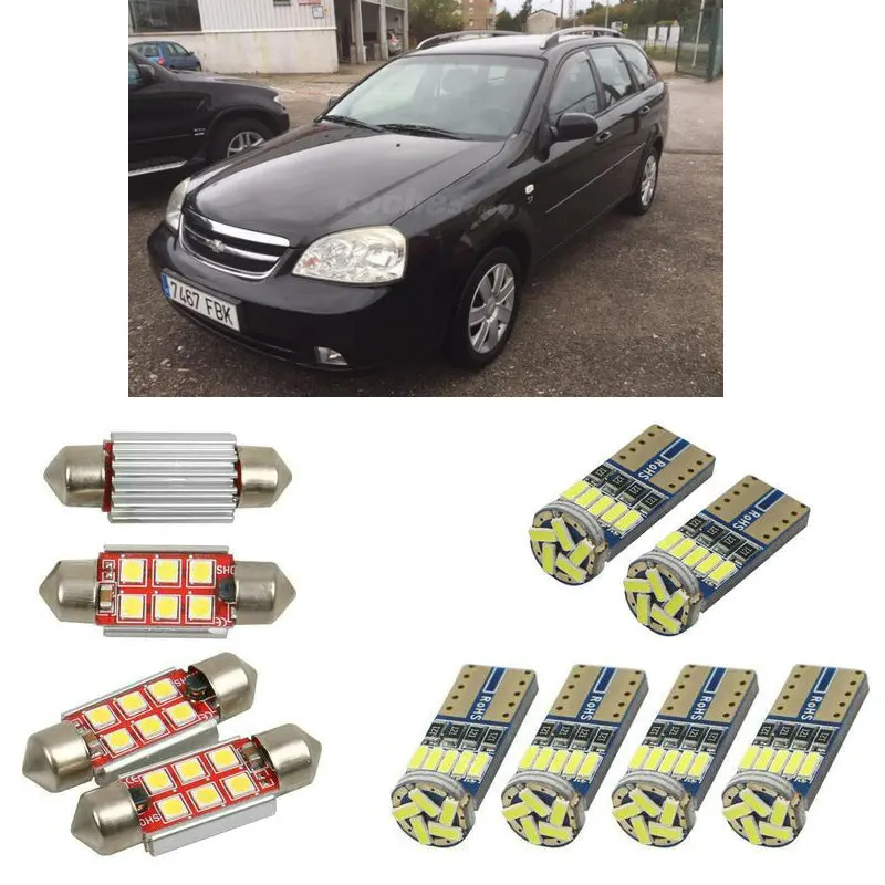 

Interior led Car lights For chevrolet nubira estate Reading dome bulbs for cars error free License Plate Light 8pc/lot