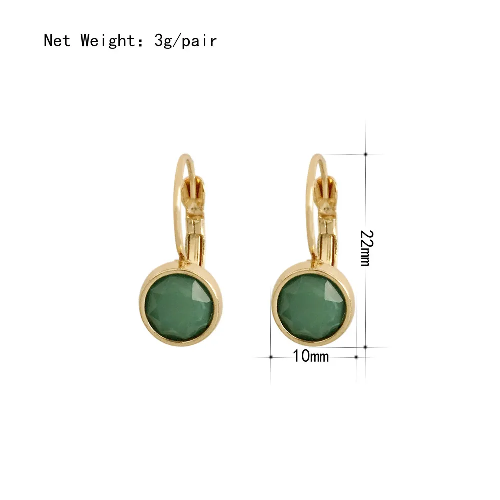 

New Minimalist Gold Metal Acrylic Small Circle Hoop Earrings for Women Girl Casual Party Fashion Jewelry
