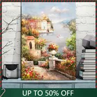 Абстрактная Картина на холсте, настенный постер с изображением сада и Средиземноморского моря, Современное украшение для гостиной