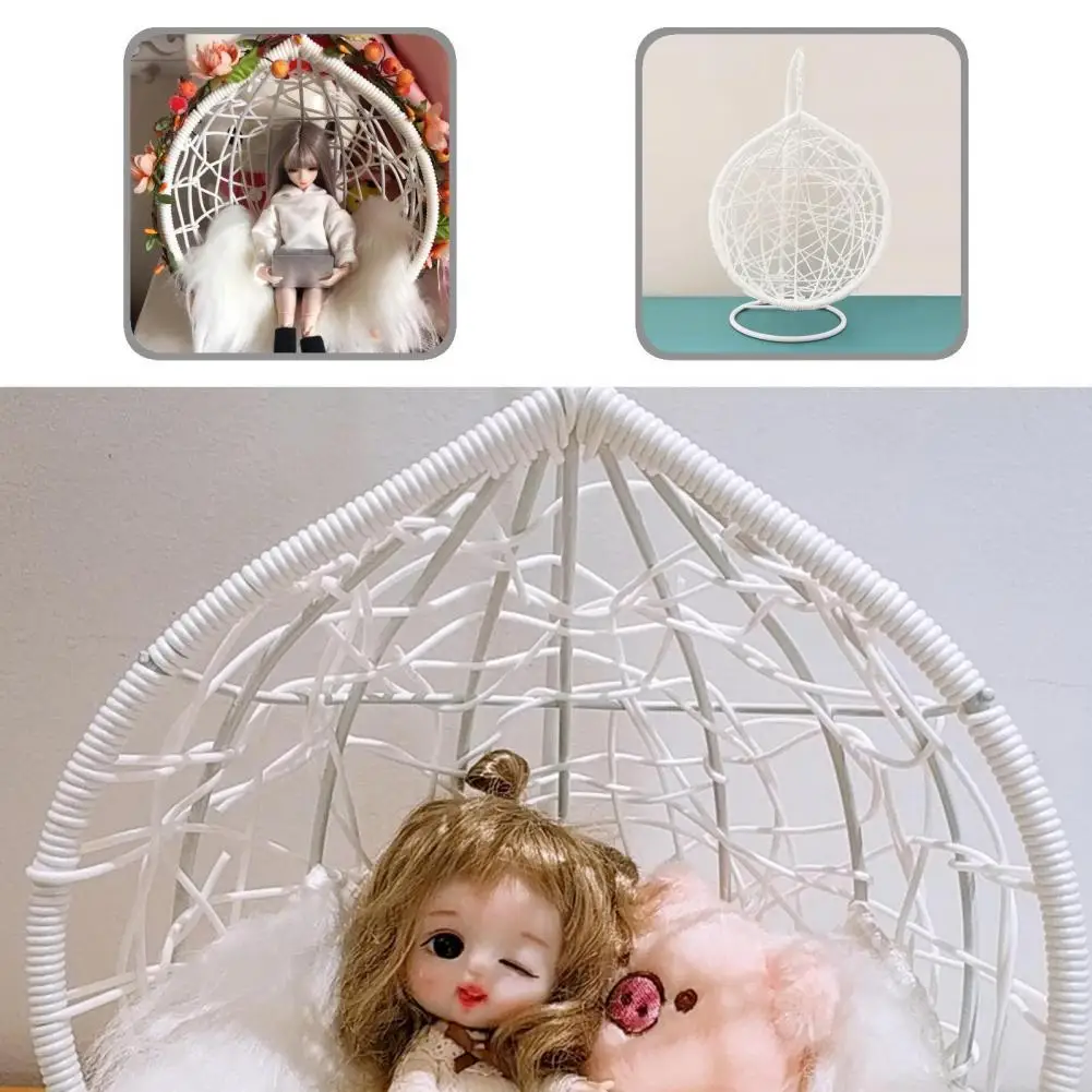 

Imagination Cultivation Portable Mini Dollhouse Hammock Swing Dollhouse Accessories