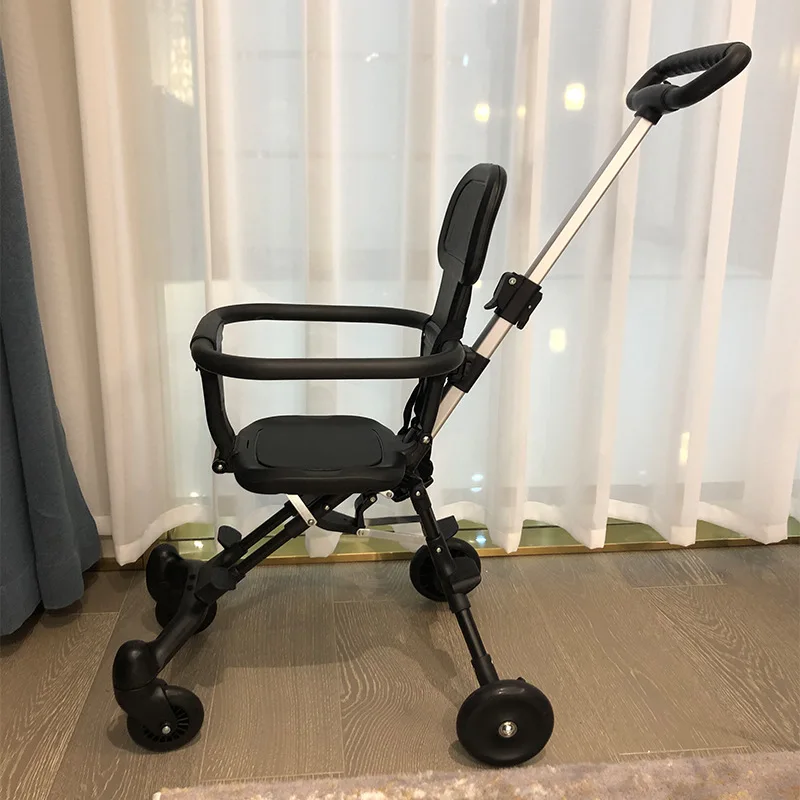 Baby Stroller Cart Light Folding Children Four-wheel Simple Compact Stroller Two-way Travel Kids   Accessories for Babies