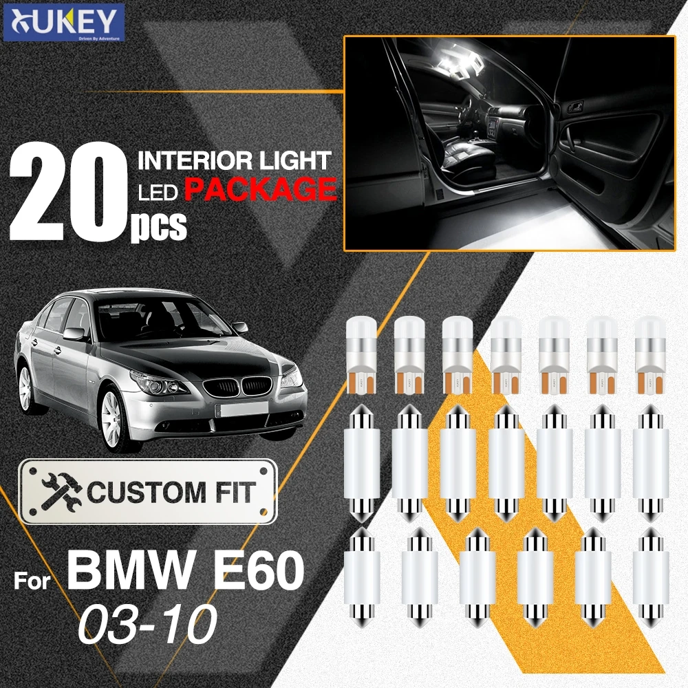 Xukey комплект купольных светодиодных ламп для салона автомобиля CANBUS BMW E60 E61 M5 523i 530i