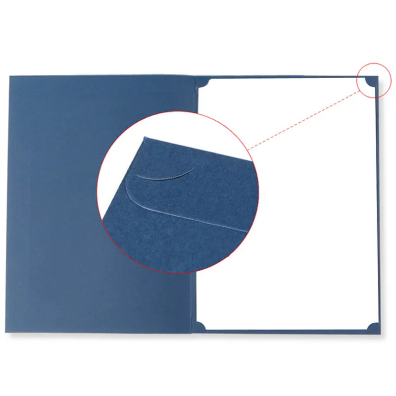25Pack Blue Certificate Holders Diploma Document Covers with Gold Foil Border for Letter Size Paper | Канцтовары для офиса и