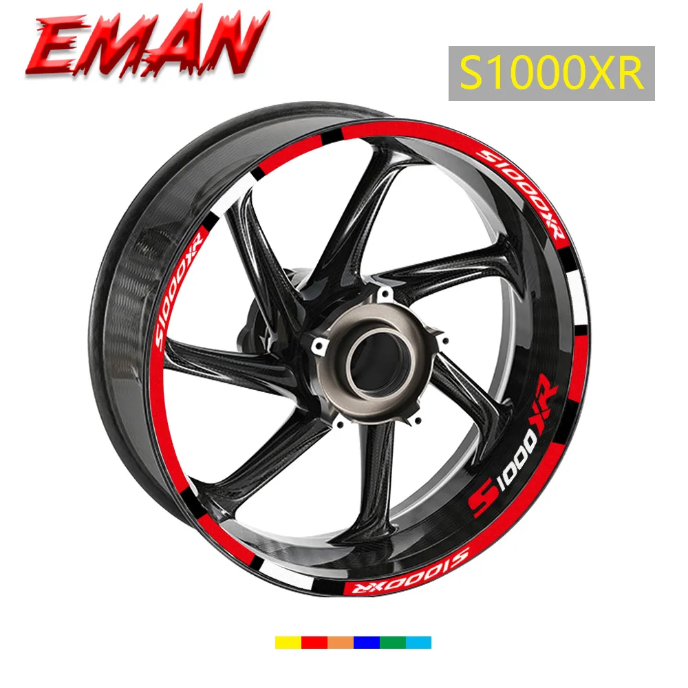 

For BMW S1000XR S1000 XR Motorcycle Reflective Rim Stickers Stripe Decals Front Rear Waterproof Full Set