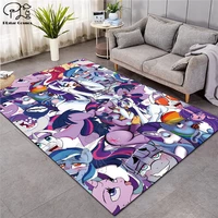 rainbow pony carpet anti skid area floor mat 3d rug non slip mat dining room living room soft bedroom carpet style 03