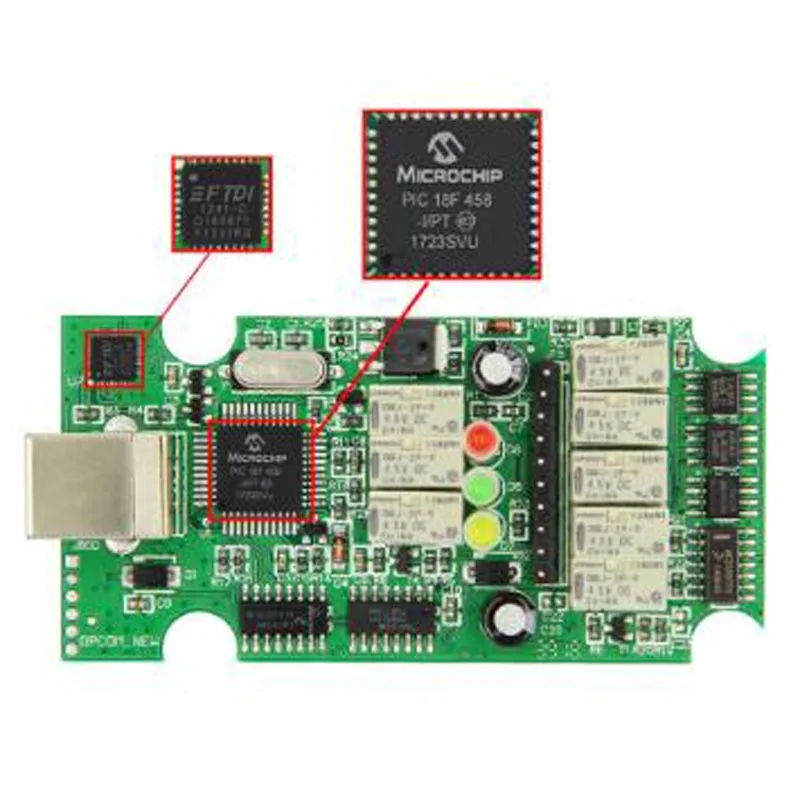 Автомобильный диагностический сканер OP COM для V1.70 OBD2 реальный PIC18f458 OPCOM