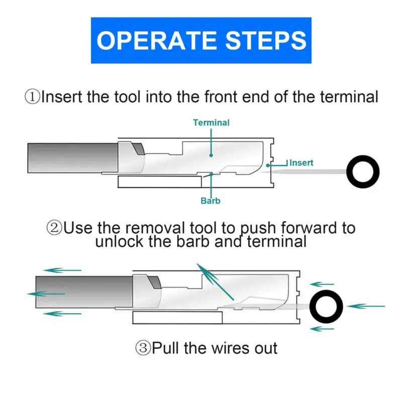 

Car Terminal Wiring Removal Crimp Extractor Pin Electrical Motorcycles
