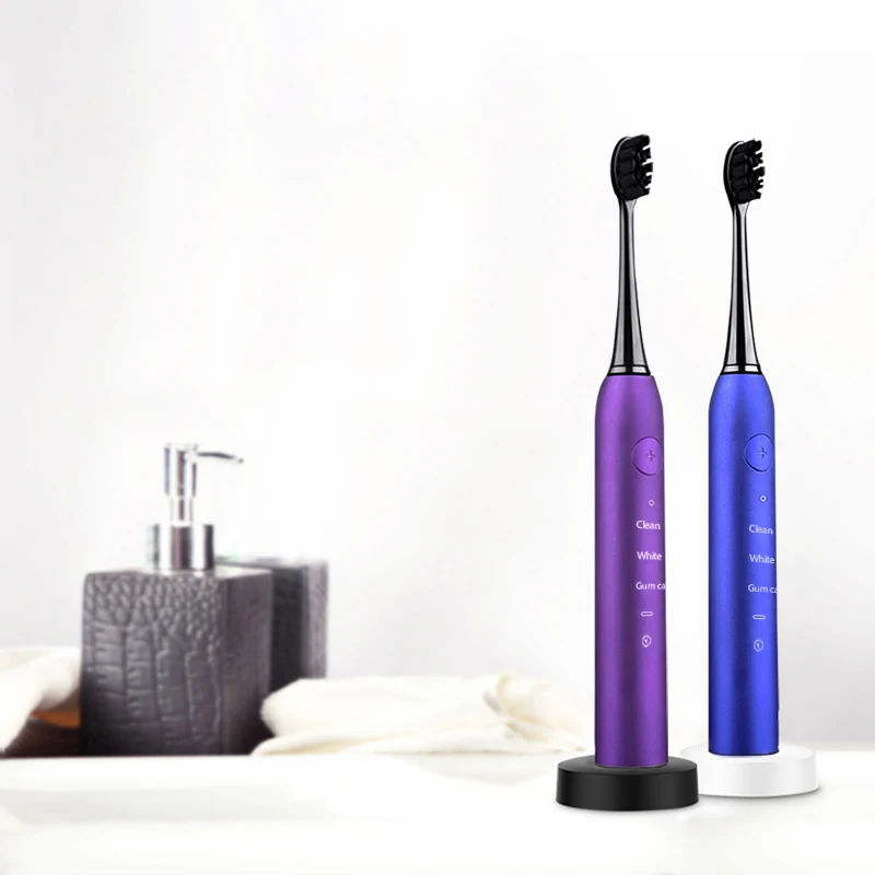 

Sonic Toothbrush Cleaning Whitening Replaceable Dupont Head USB Charging Ultrasonic Electric Toothbrush for Best Gift