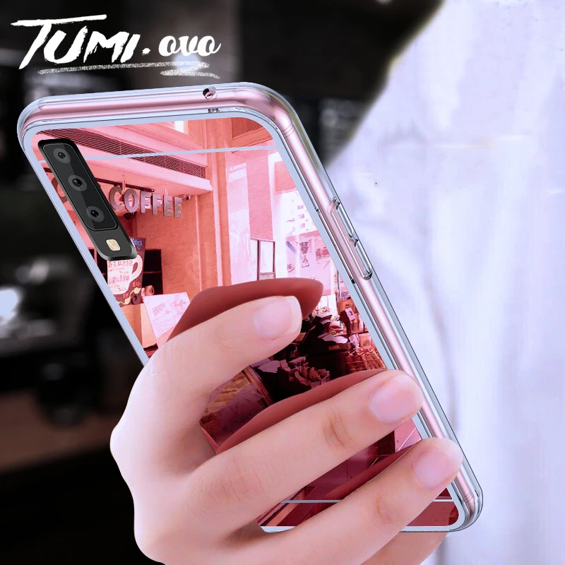 Модный зеркальный чехол для Samsung Galaxy A10 A20 A30 A40 A50 A70 S10 S10E S9 S8 Plus S6 S7 Edge A6 A8 A7 2018 Note 10 Pro