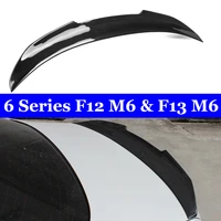 car styling carbon fiber rear trunk wing lip spoiler for bmw 6 series f12 m6 f13 m6 2011 2018