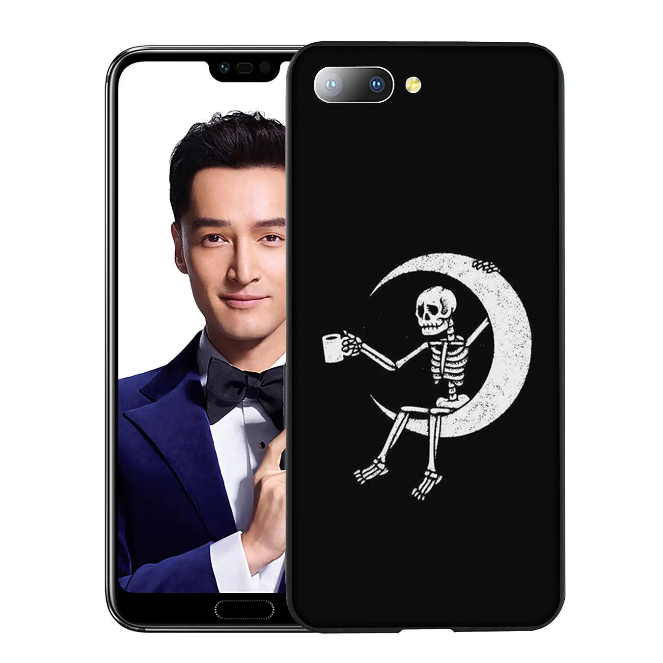 3 Мрачный смерть с косой Скелет мягкий чехол для huawei Y9 Y7 Y6 Prime Honor вид 20 8C 8X8 9 9X10 Lite 7C 7X 7A Pro - Цвет: 3