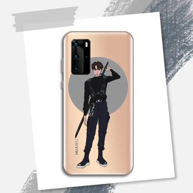 

Agust D Suga fashion cartoon Phone Case Transparent for Huawei P honor 8 10i 20 30 40 smart 2019