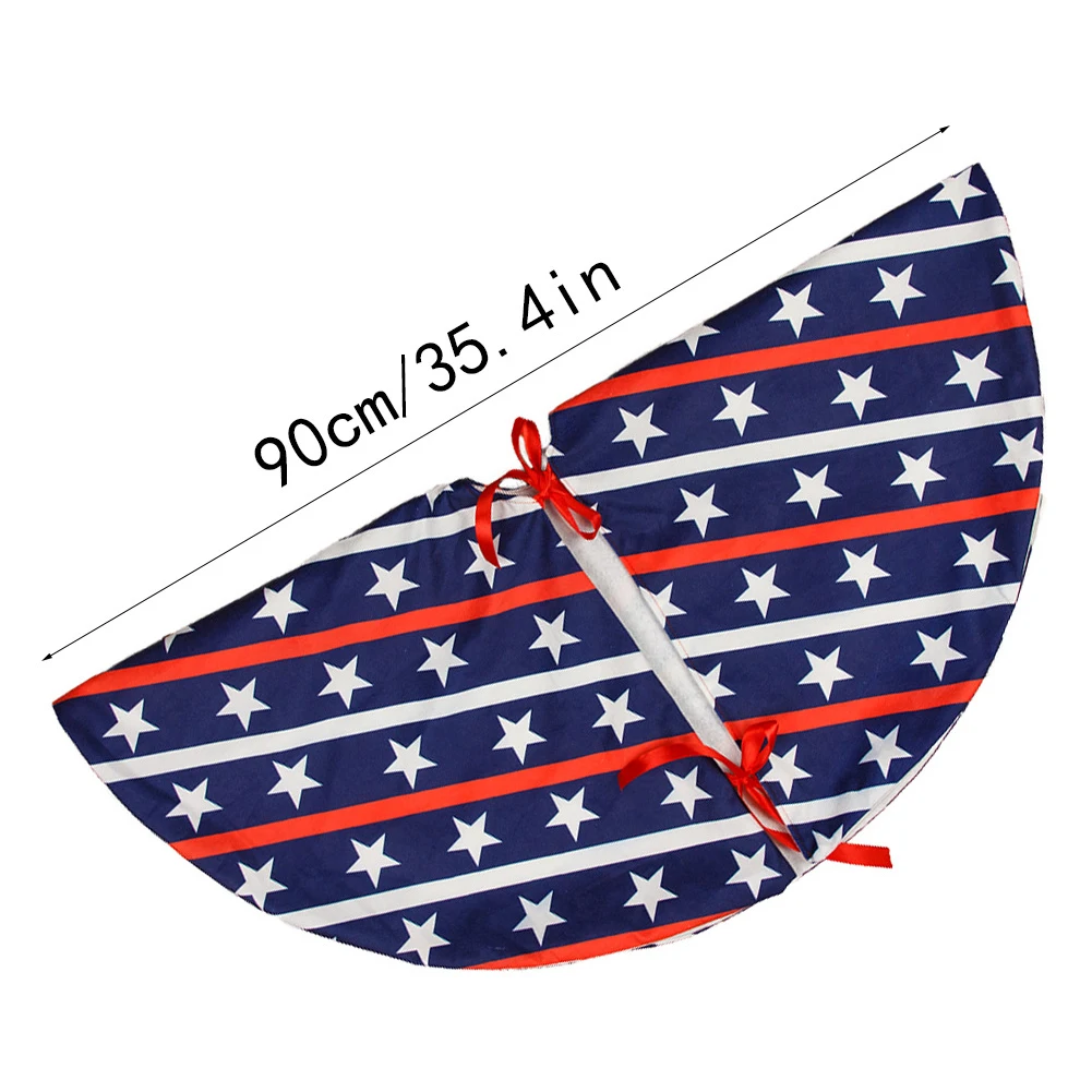 

Independence Tree Skirt USA Flag 4th of July Decorations Patriotic Decorations for American Independence Day 90cm
