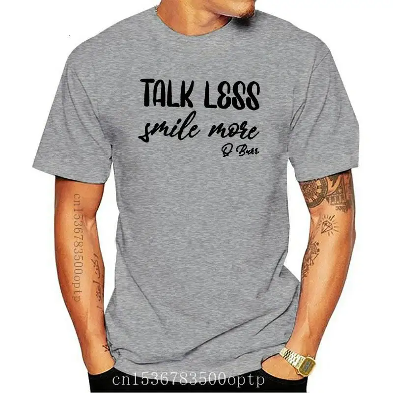 

New Talk Less Smile More Summer T Shirts Women T-shirt Loose Camiseta Mujer Short Sleeve Tshirt Cotton Women Casual Tee Shirt Fe