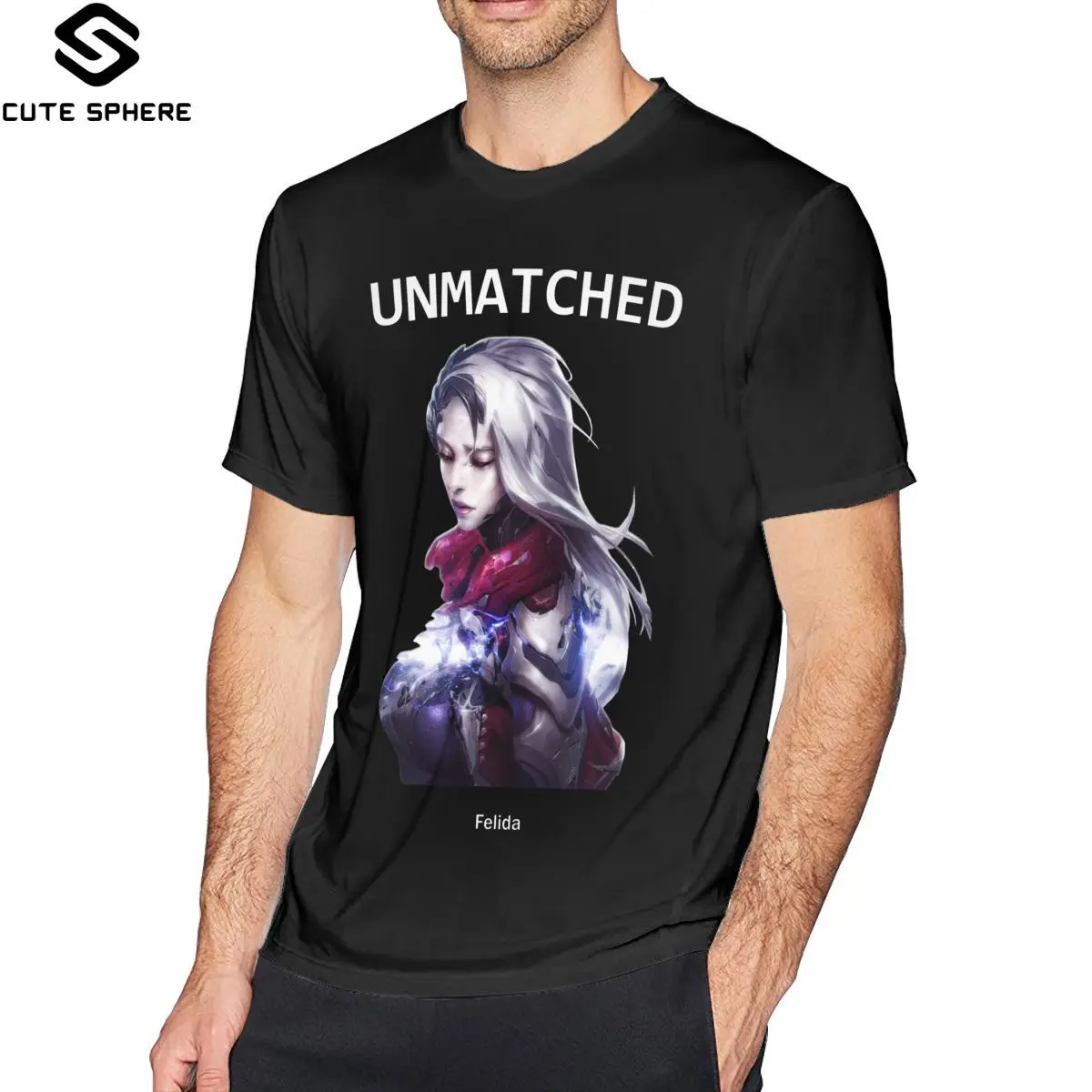 League Of Legends Катарина футболка Katarina Mobile Большие размеры Рубашка с короткими