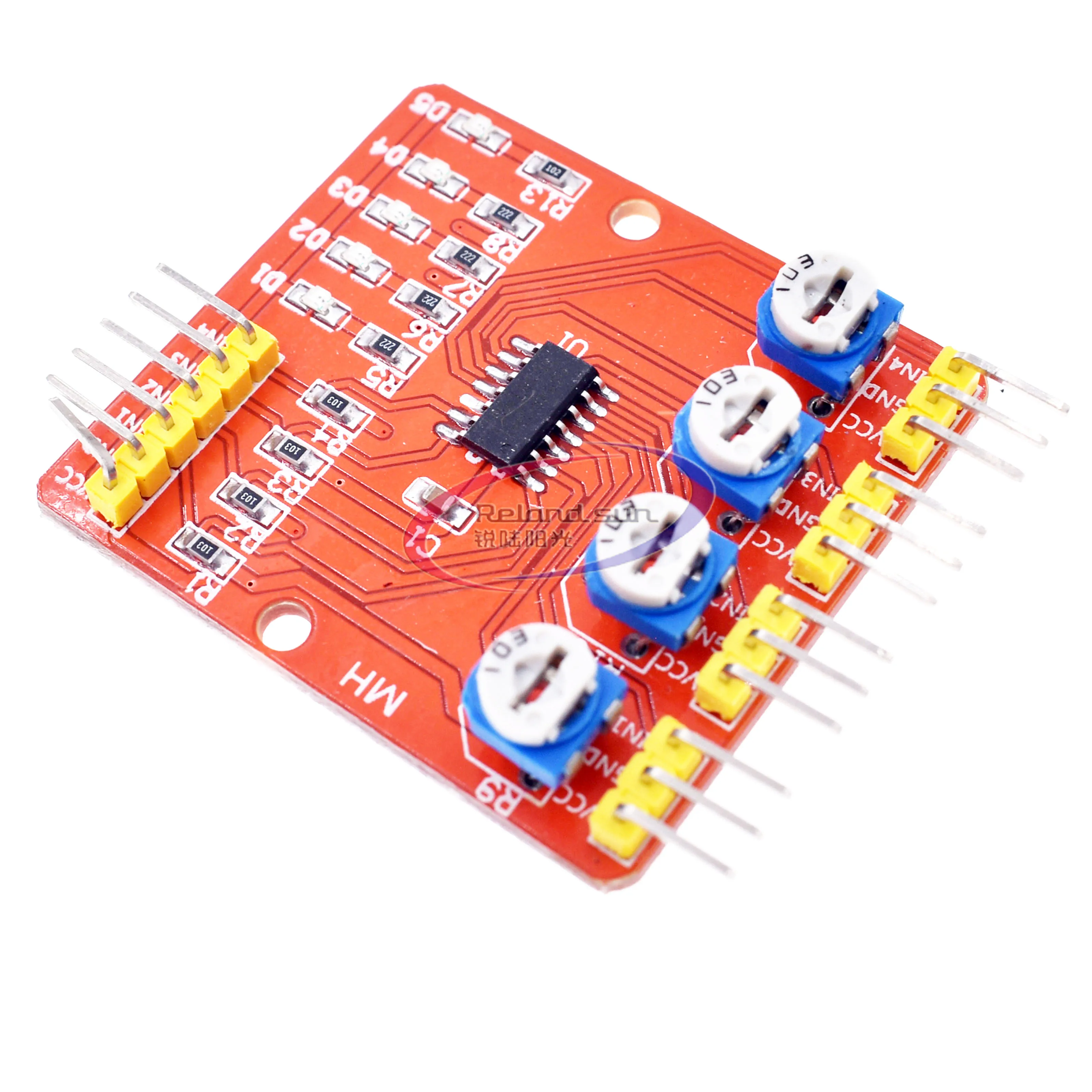 Четырехканальный инфракрасный трекер 4 канальный датчик отслеживания линии