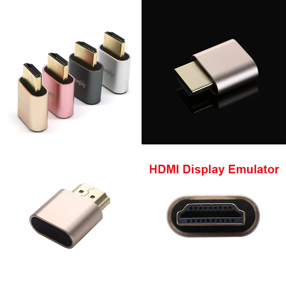 Мини-vga-адаптер для виртуального дисплея HDMI 1 4 DDC EDID заглушка эмулятор отображения