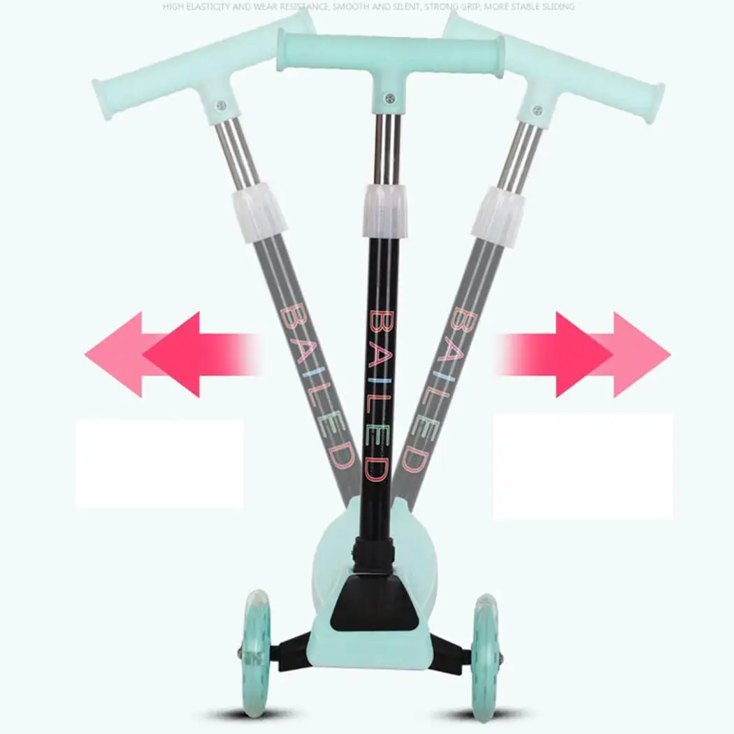 Прочный портативный складной со вспышкой светильник раздвижной детский Скутер