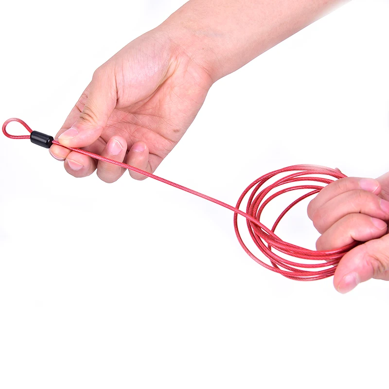 Полезный Противоугонный велосипедный кабель с двойной петлей прочная оплетка из