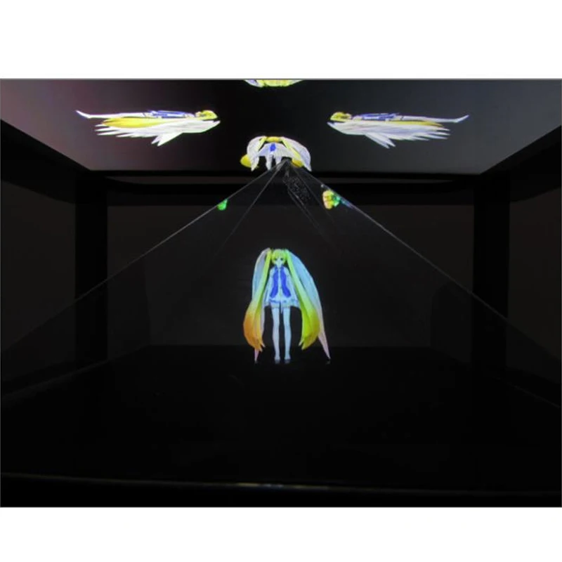 Голографическая Tablet PC 3D проекция Пирамида DIY для Max 12 дюймов ipad 3 Хацунэ мВ