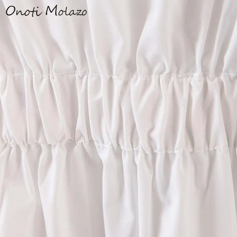 Женская блузка Vogue Onoti Molazo однотонная Свободная элегантная Весенняя 2020|Блузки| |