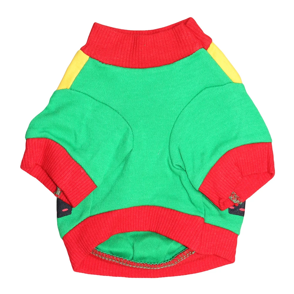 Новинка Рождественская Мягкая прочная футболка для питомцев щенков собак кошек