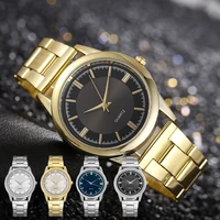 business watch golden mens watches luxury original stainless steel wrist watch military brand wristwatch clock relogio masculino