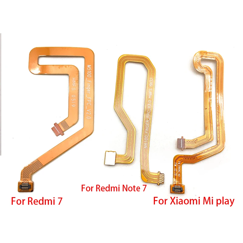 2 шт./лот Кнопка Домой отпечатков пальцев Сенсорный Id сенсор разъем гибкий кабель