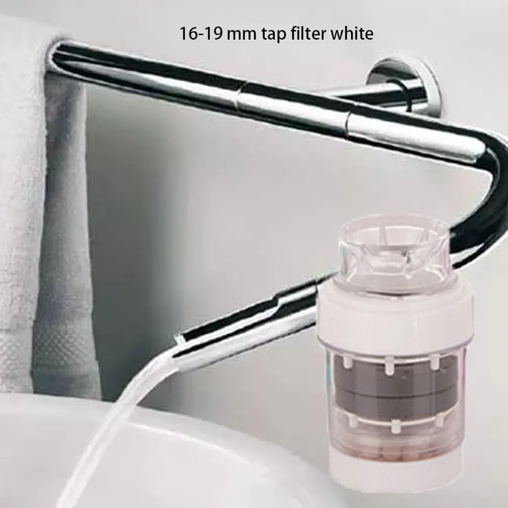 

Kitchen Faucet Water Filter Shower Household Faucet Filter 16-19mm Maifan Stone Filter Magnetized Water Purifier
