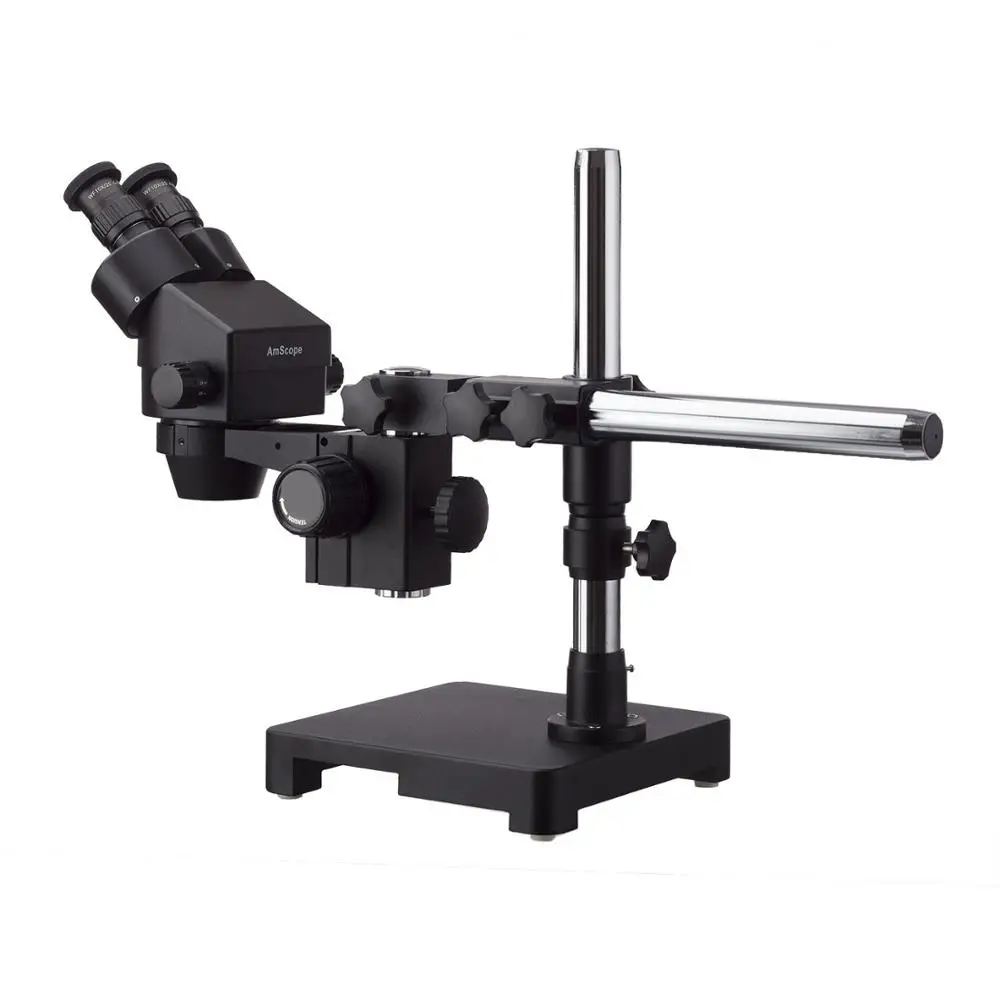 AmScope 3.5X 180X черный стереомикроскоп специального исполнения с одним рычагом на