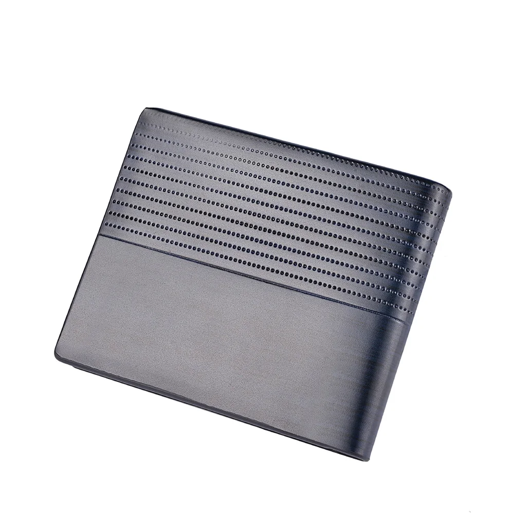 Мужской кошелек модный короткий из искусственной кожи многофункциональный