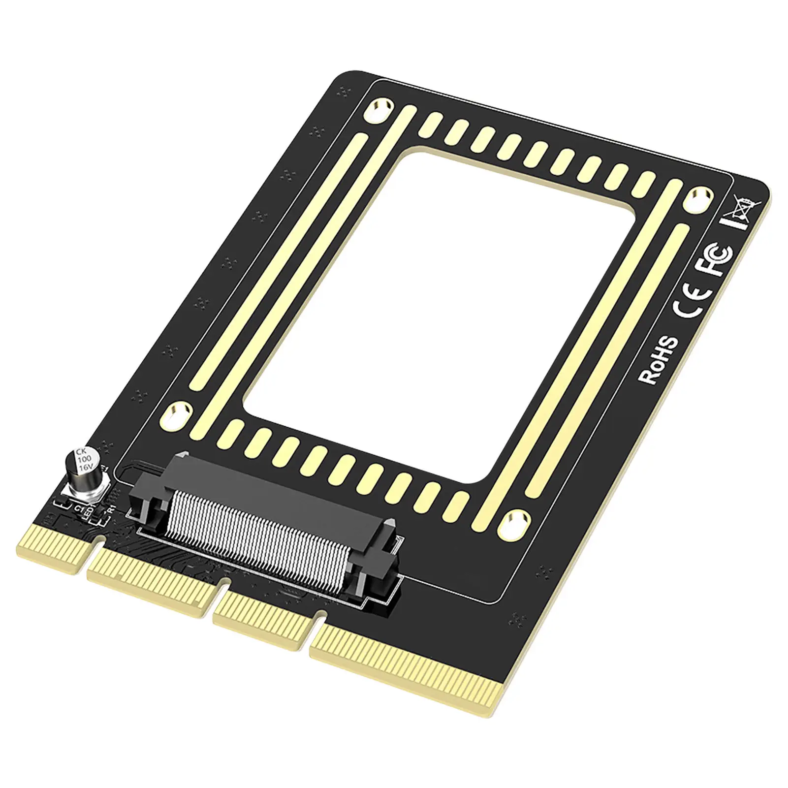 

Адаптер-карта U.2 на PCIE3.0 для ПК PCE-E X4, расширительный слот, карта расширения, совместимая с интерфейсами U.2 и SATA